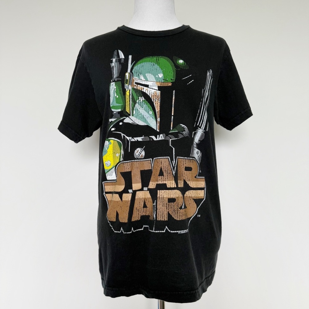 Star Wars The Mandalorian T-Shirt Mens Size Large Mando Disney Disneyland Black